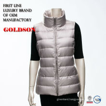 2016 Classical Ladies Soft Goose Down Vest Manufacturer In China For Canada Market